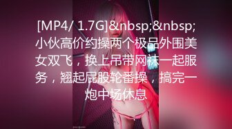 [MP4/ 1.7G]&nbsp;&nbsp;小伙高价约操两个极品外围美女双飞，换上吊带网袜一起服务，翘起屁股轮番操，搞完一炮中场休息