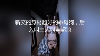 新交的身材超好的乖母狗，后入叫主人叫声超浪