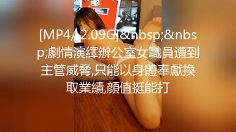 [MP4/ 2.09G]&nbsp;&nbsp;劇情演繹辦公室女職員遭到主管威脅,只能以身體奉獻換取業績,顔值挺能打